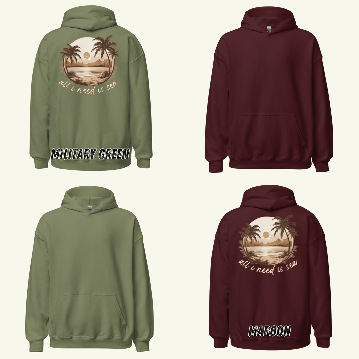 All i need is sea - Kapuzenpullover / Editionslimit: 1000 (EU)