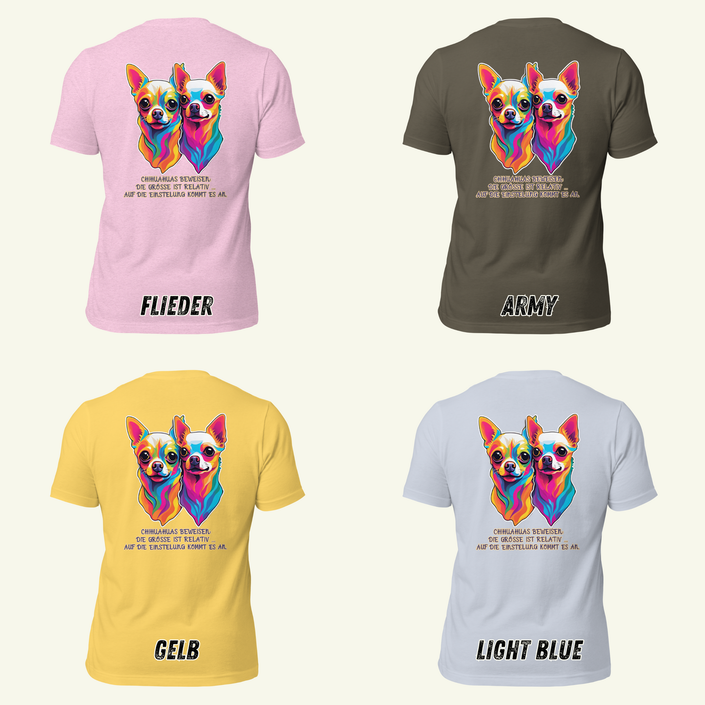 Chihuahuas beweisen ... - T-Shirt / Editionslimit: 1000 (EU)