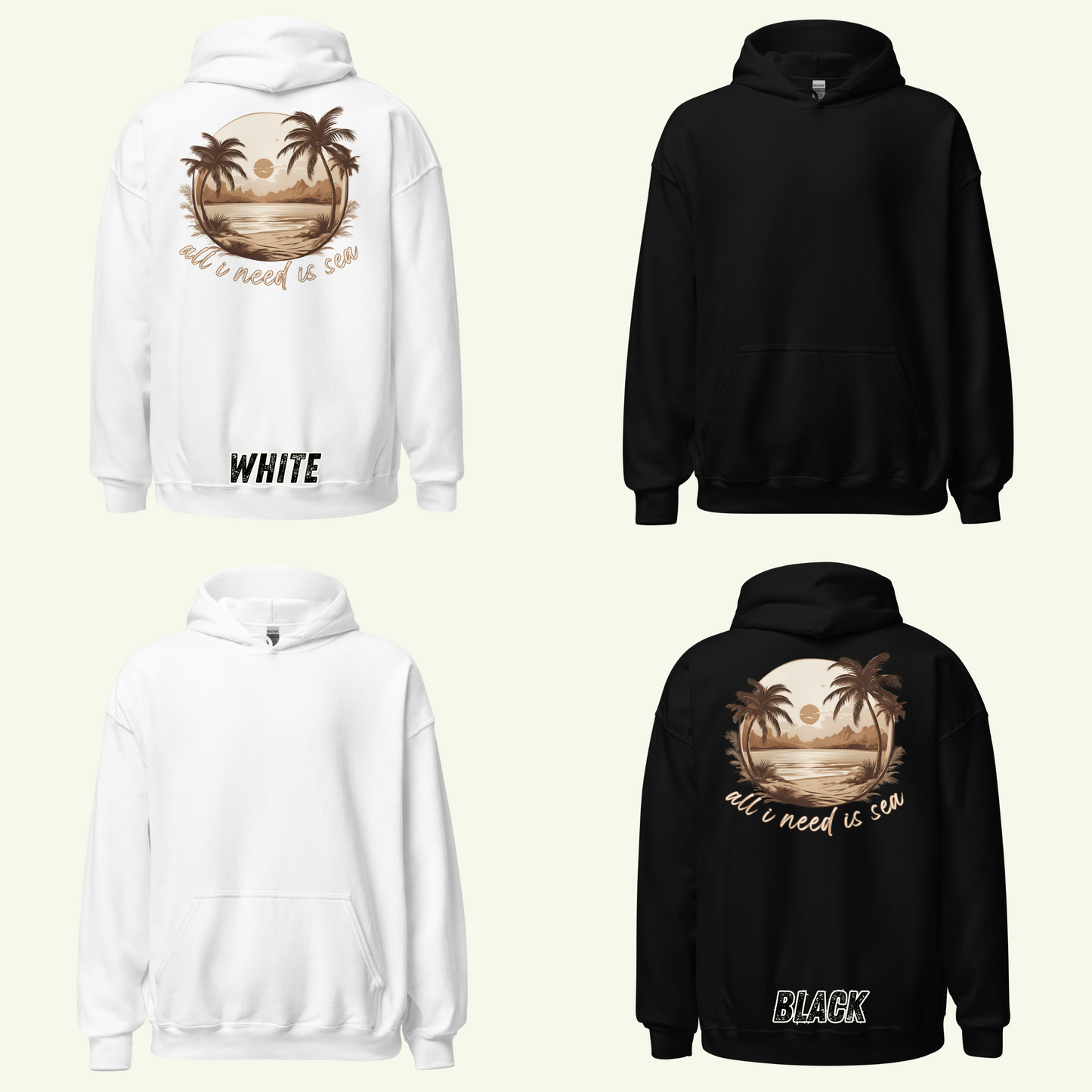 All i need is sea - Kapuzenpullover / Editionslimit: 1000 (EU)